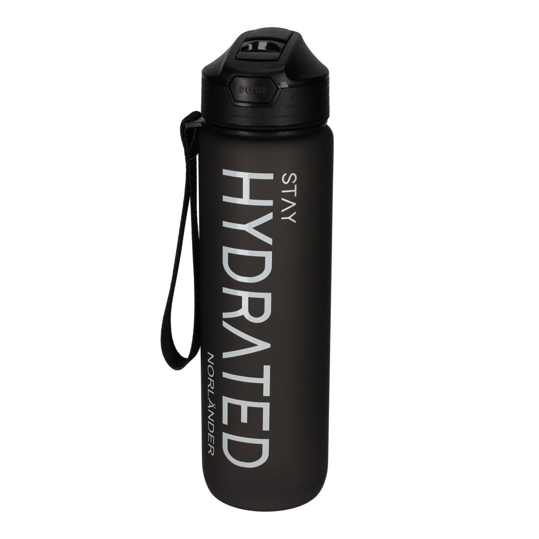 Waterfles Hydrated Zwart van NORLÄNDER