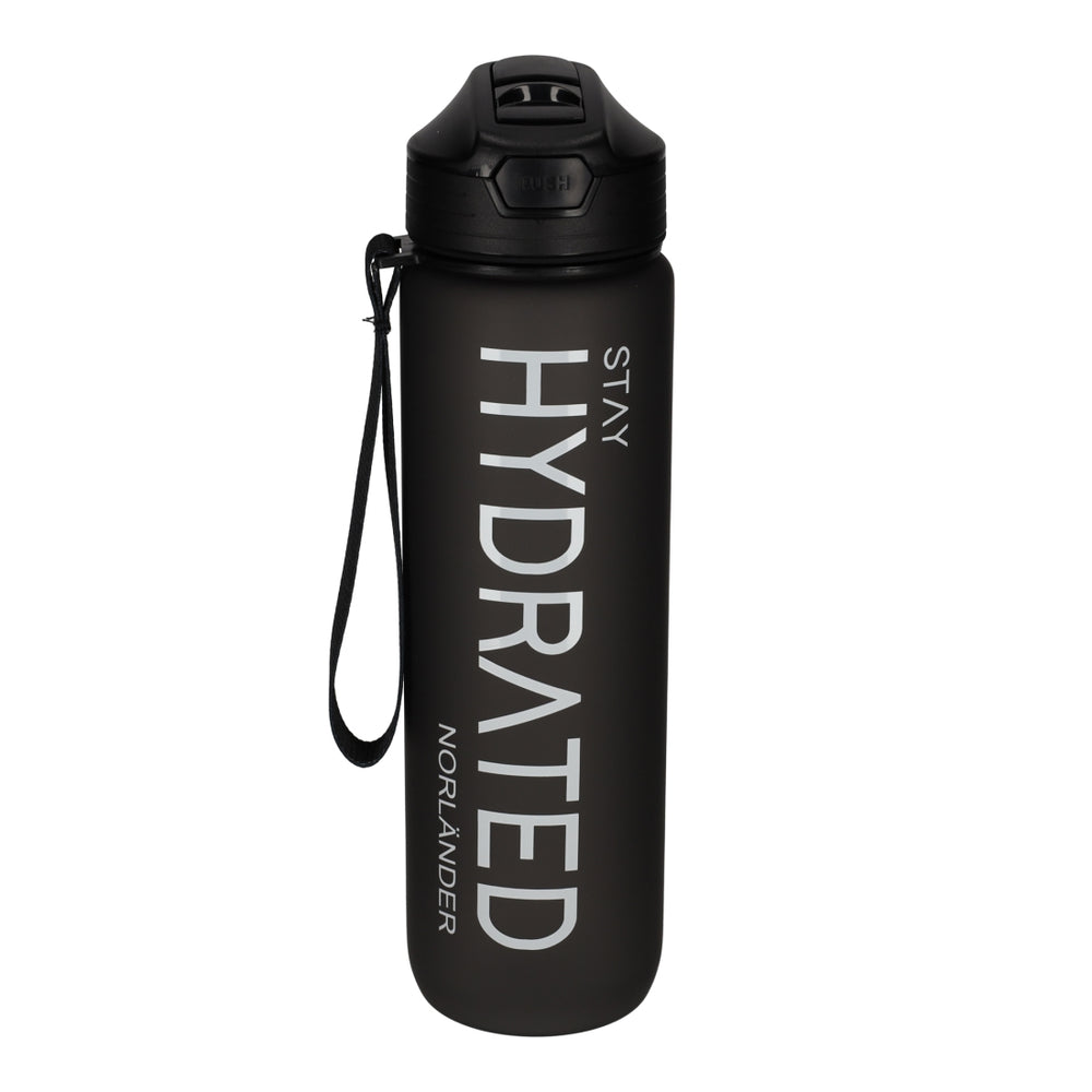 Waterfles Hydrated Zwart van NORLÄNDER, productfoto 2