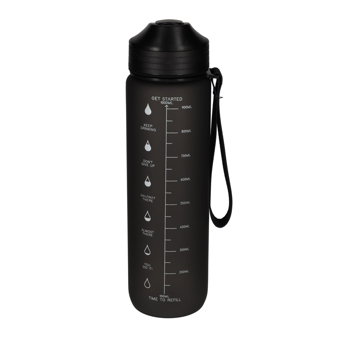 Waterfles Hydrated Zwart van NORLÄNDER, productfoto 3