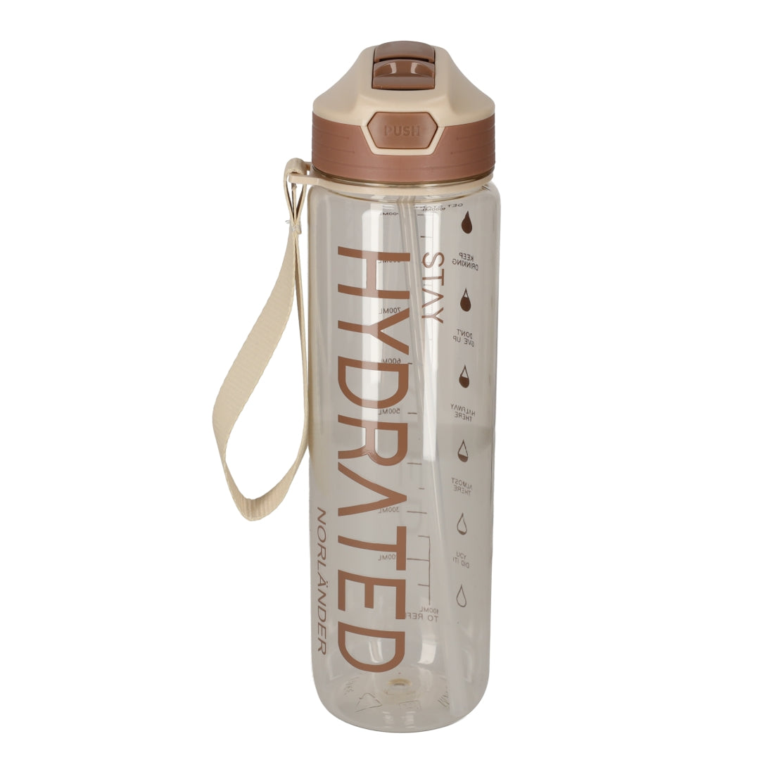 Waterfles Hydrated Taupe van NORLÄNDER, productfoto 2