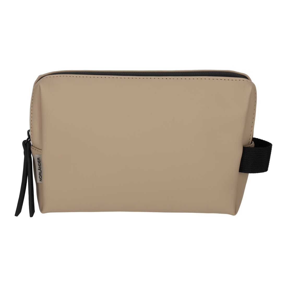 Dull PU Toilettas Met Reisset Eco Lining Taupe van NORLÄNDER, productfoto 3