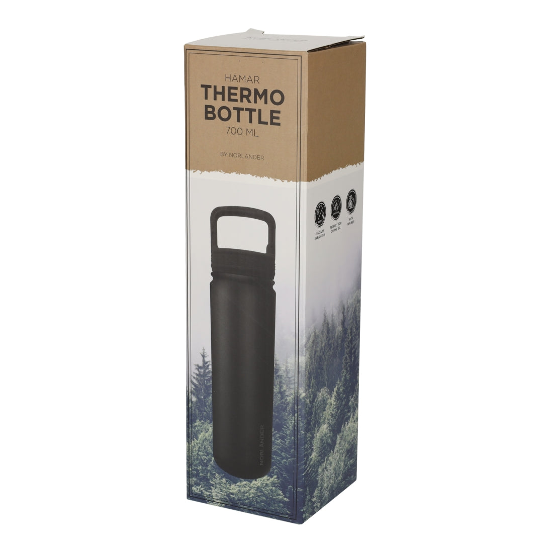 Thermofles Hamar 700ML Zwart van NORLÄNDER, productfoto 3