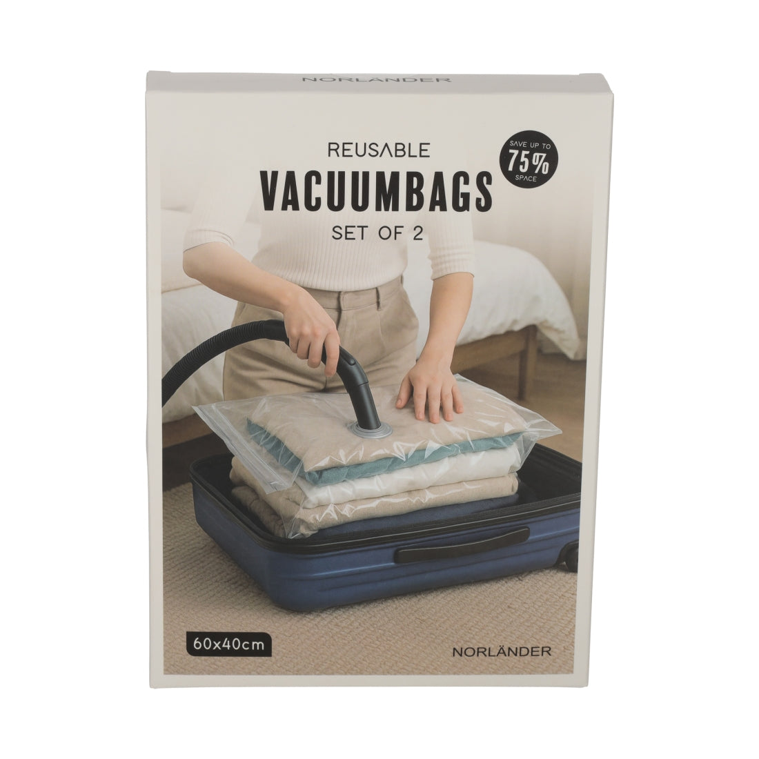 Vacuümzakken 60x40cm, set van 2 van NORLÄNDER, productfoto 4