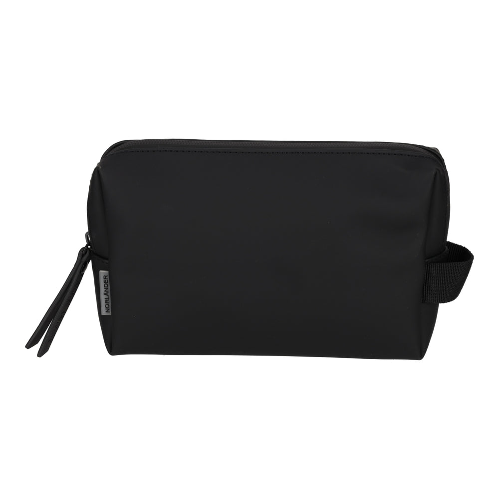 Dull PU Toilettas Met Reisset Eco Lining Zwart van NORLÄNDER, productfoto 3