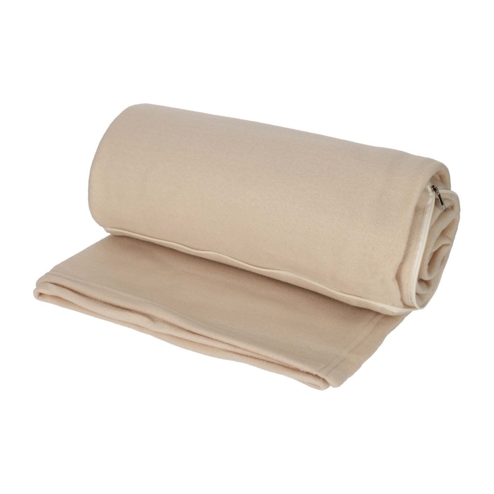 2-in-1 Reis Kussen/Deken Beige van NORLÄNDER