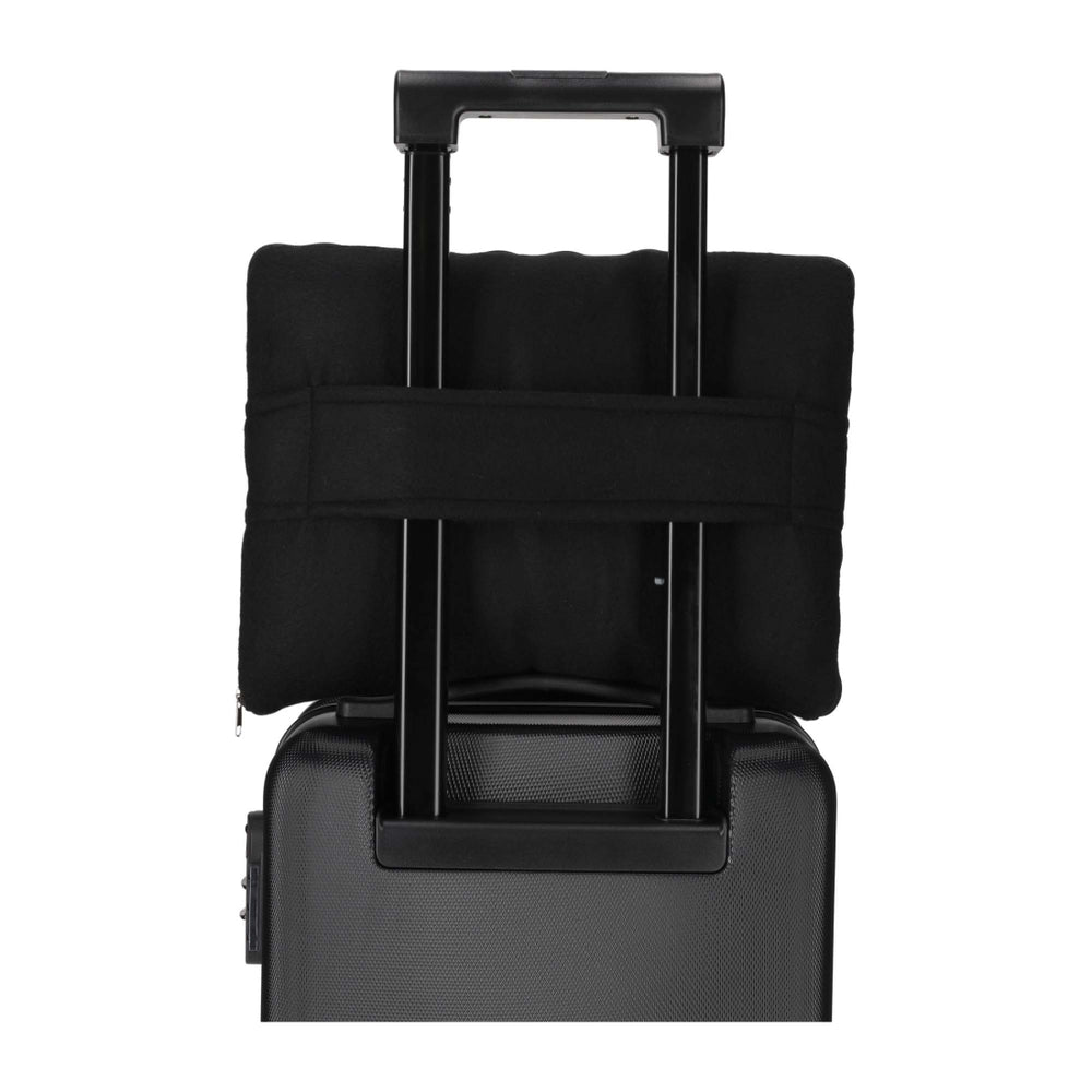 2-in-1 Reis Kussen/Deken Zwart van NORLÄNDER, productfoto 6