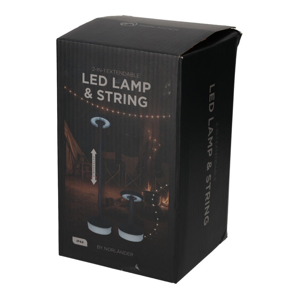 2-in-1 Uitschuifbare LED Lamp & Slinger Zwart van NORLÄNDER, productfoto 8
