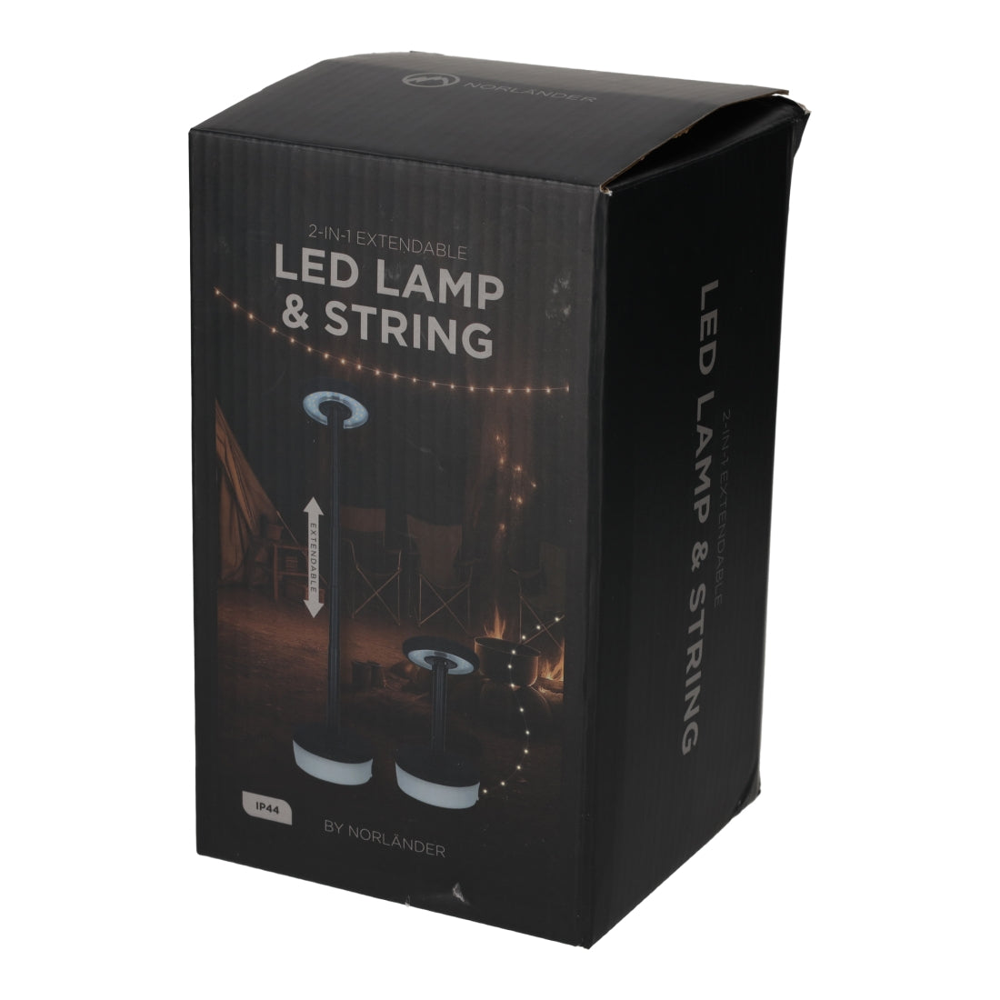 2-in-1 Uitschuifbare LED Lamp & Slinger Zwart van NORLÄNDER, productfoto 8