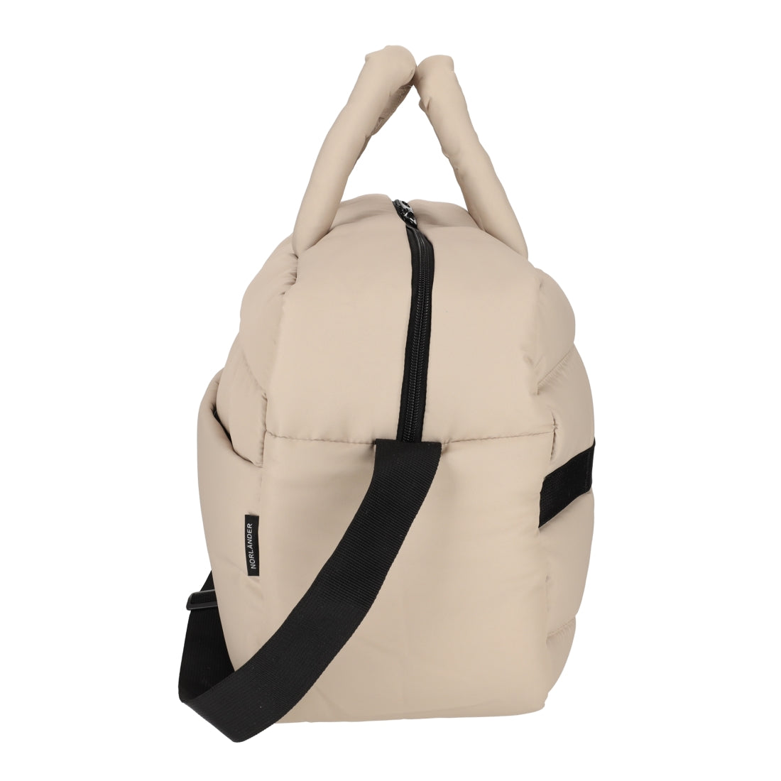 Padded Weekendtas Taupe van NORLÄNDER, productfoto 4