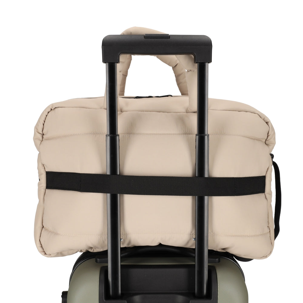 Padded Weekendtas Taupe van NORLÄNDER, productfoto 7