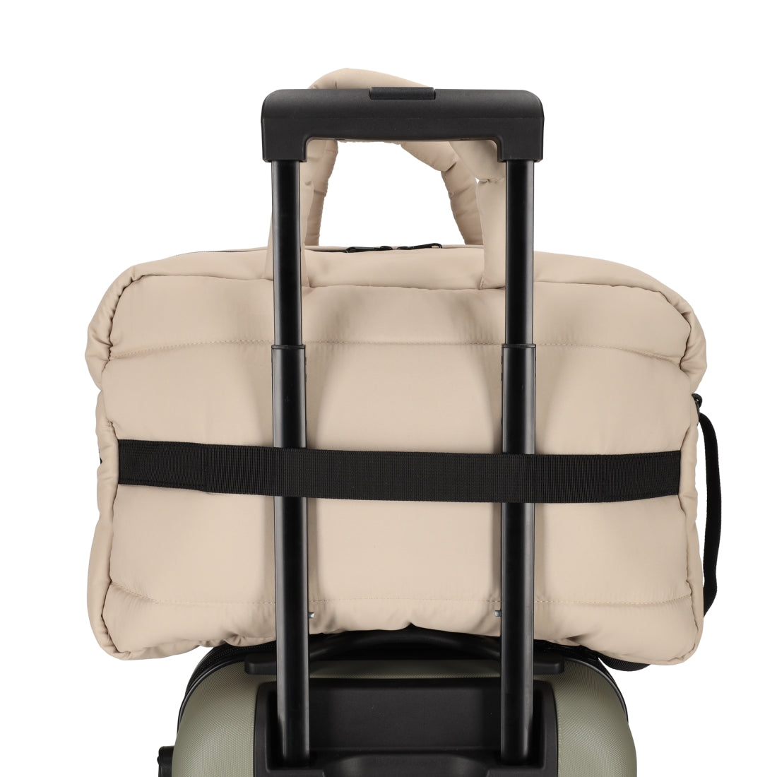 Padded Weekendtas Taupe van NORLÄNDER, productfoto 7