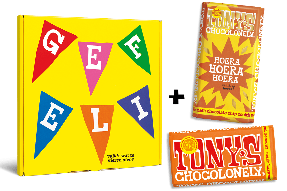 Tony's Chocolonely Kadoos Gefeliciteerd