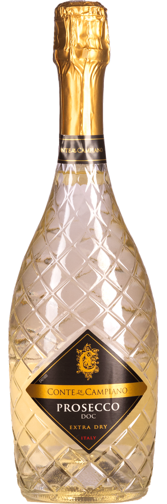 Conte di Campiano Diamond Prosecco Spumante, fles