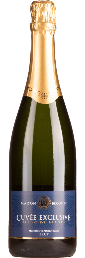 Cuvee Exclusive Brut Blanc de Blancs Vin Mousseux, fles
