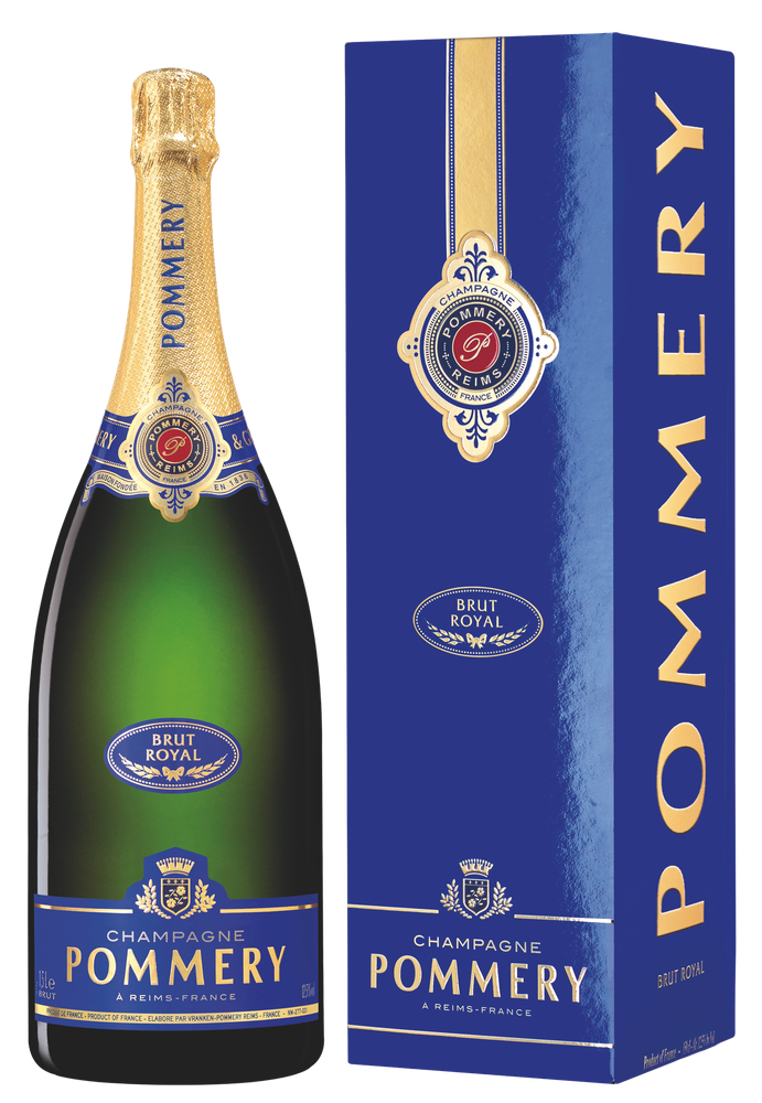 Champagne Pommery Brut Royal Magnum ( incl Gift Box ), fles