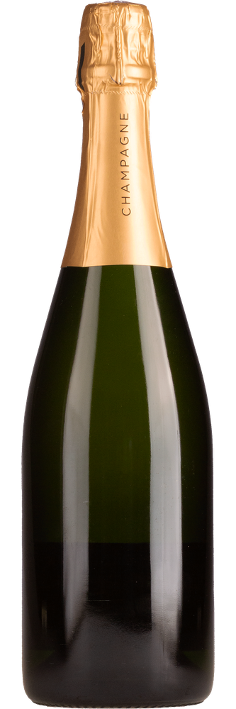Champagne Baron Fuente zonder etiket, fles