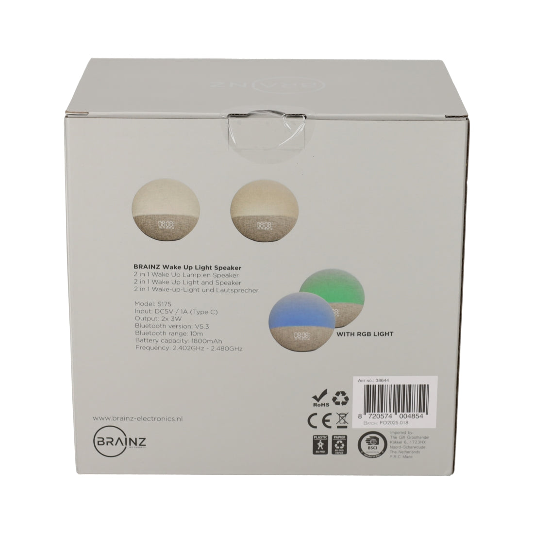 Wake Up Light Taupe van BRAINZ, productfoto 6