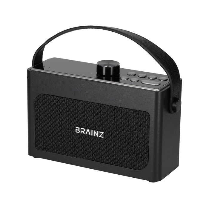 Retro Clock Speaker Zwart – BRAINZ