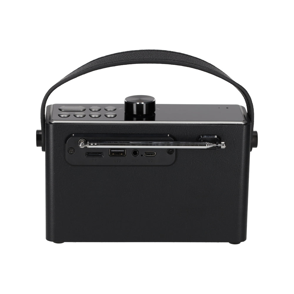 Retro Clock Speaker Zwart van BRAINZ, productfoto 4