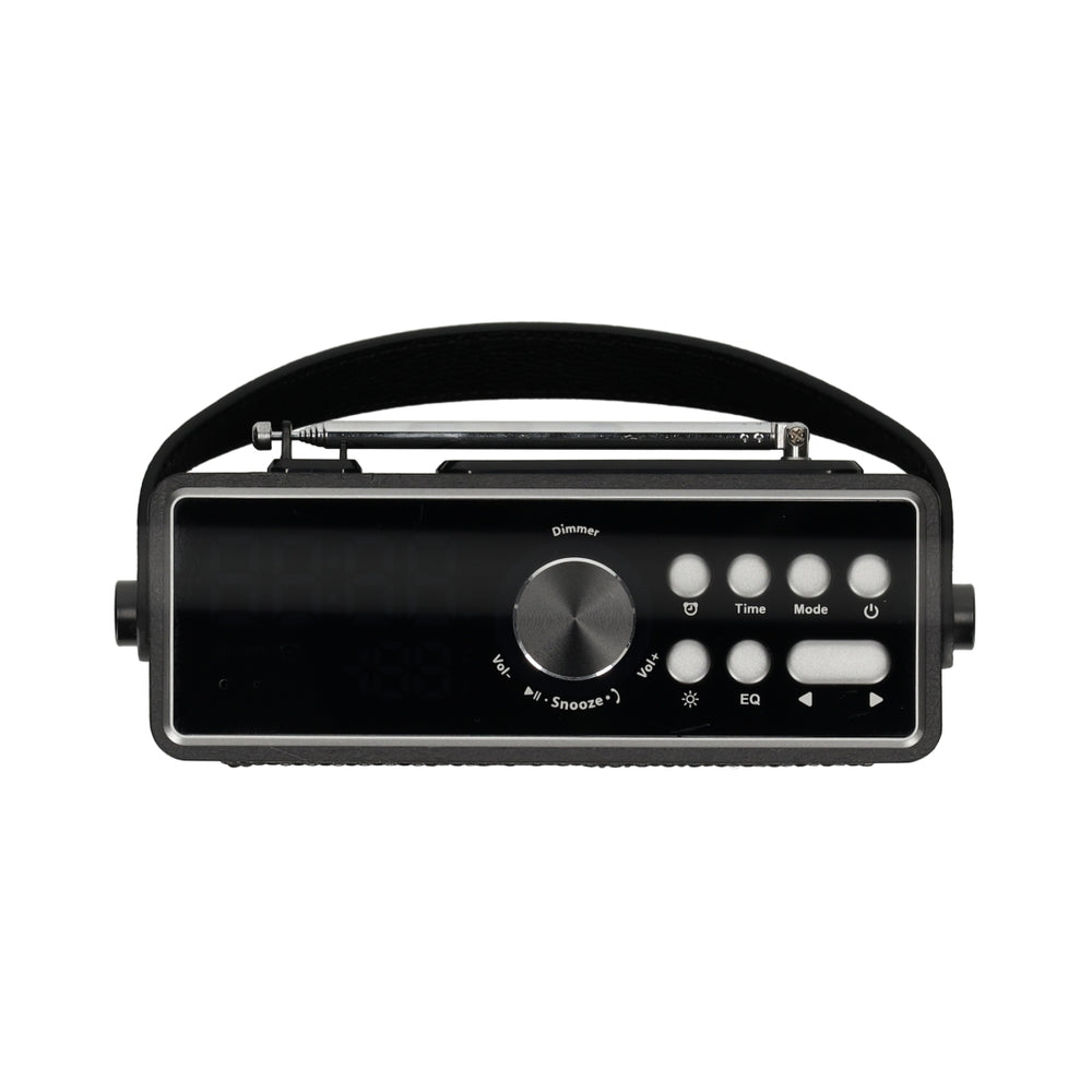 Retro Clock Speaker Zwart van BRAINZ, productfoto 5