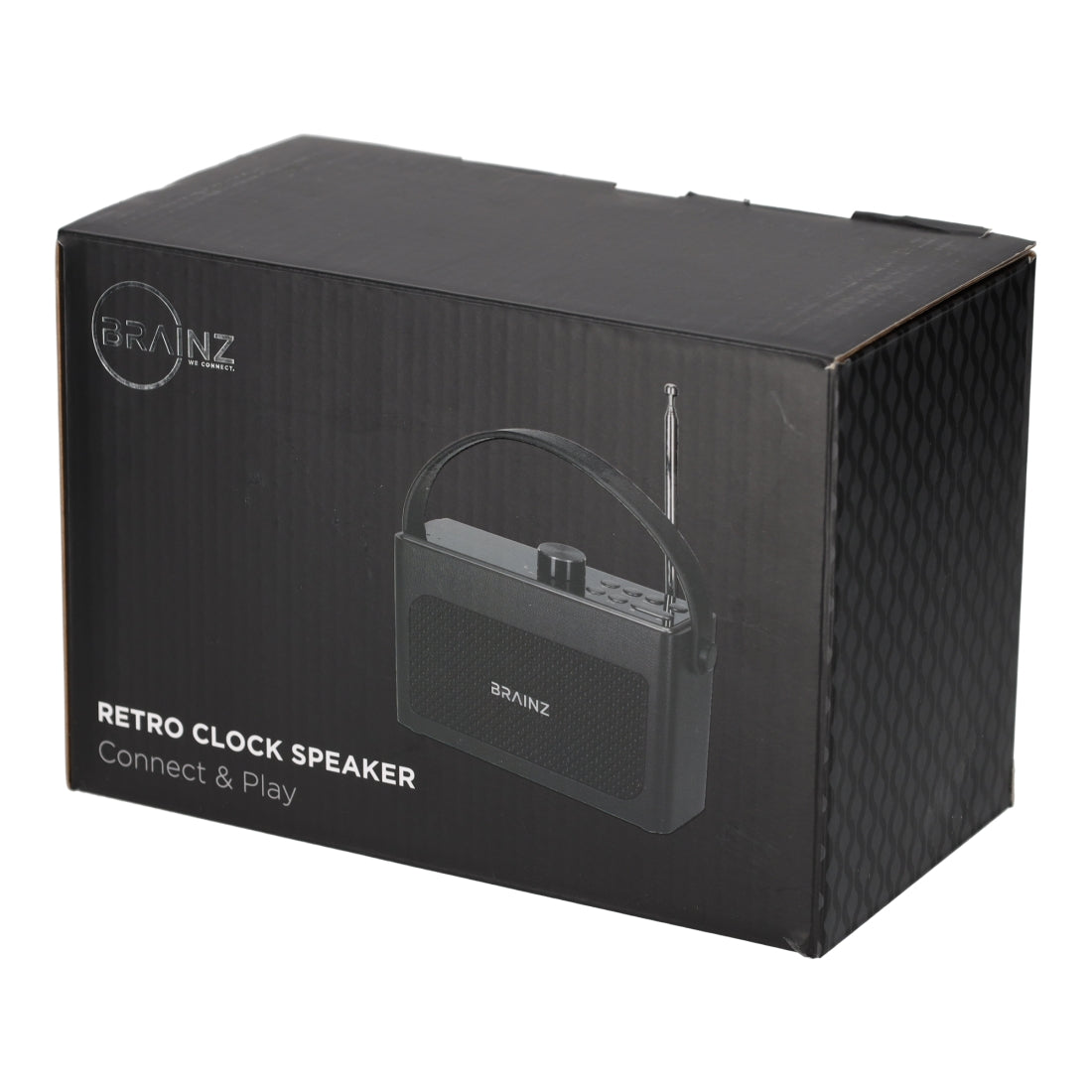 Retro Clock Speaker Zwart van BRAINZ, productfoto 6