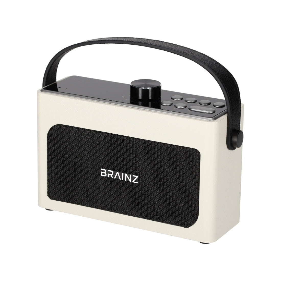 Retro Clock Speaker Wit van BRAINZ