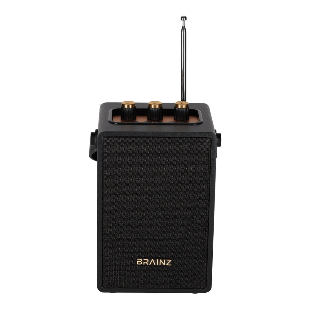 Retro Speaker Zwart van BRAINZ, productfoto 3