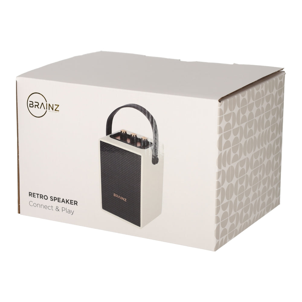 Retro Speaker Wit van BRAINZ, productfoto 6