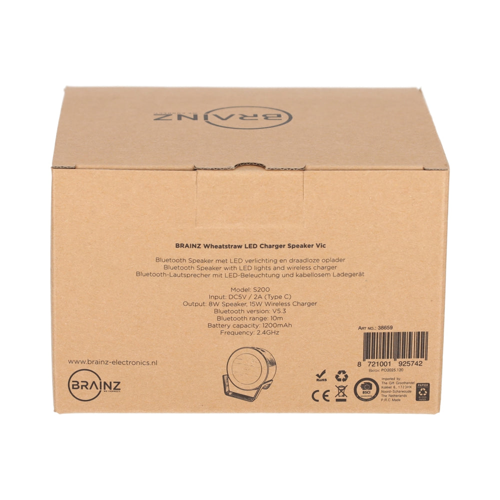LED Charger Speaker Vic Wheatstraw Naturel van BRAINZ, productfoto 8
