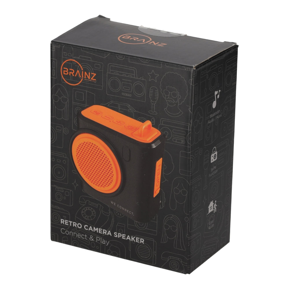 Retro Camera Speaker Zwart van BRAINZ, productfoto 7