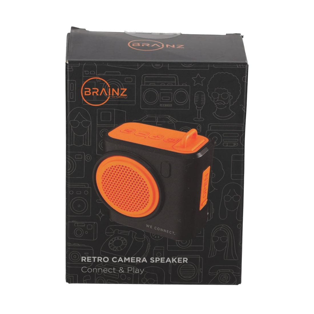 Retro Camera Speaker Zwart van BRAINZ, productfoto 8