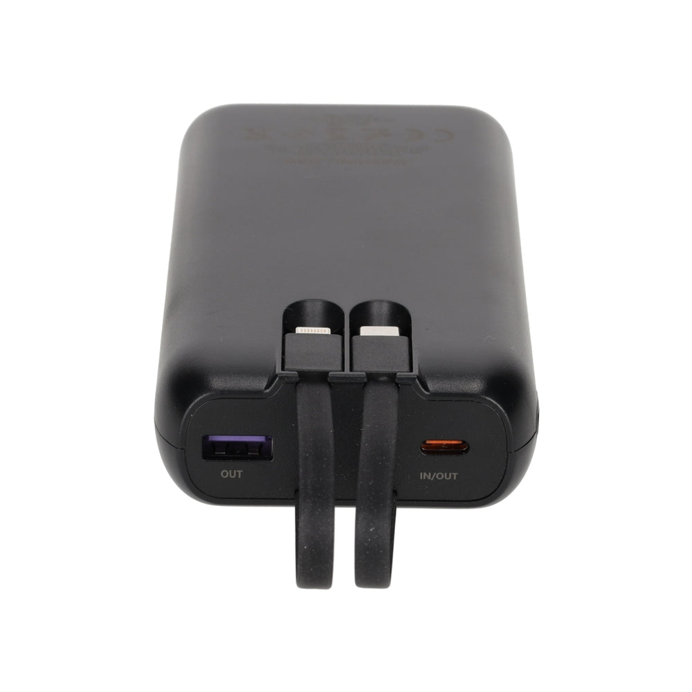 Powerbank Built-in Cables 20.000 mAh van BRAINZ, productfoto 4