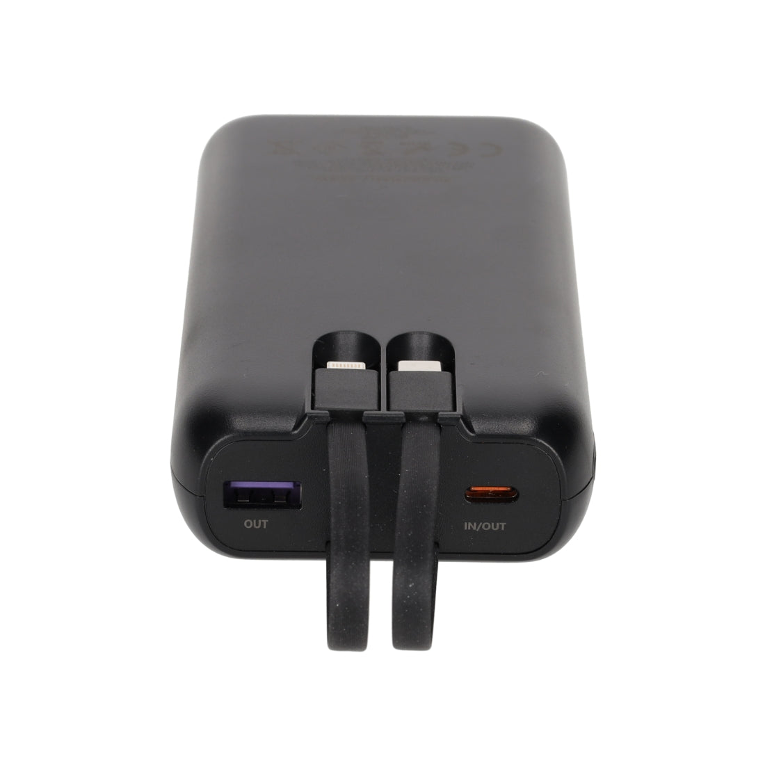 Powerbank Built-in Cables 20.000 mAh van BRAINZ, productfoto 4
