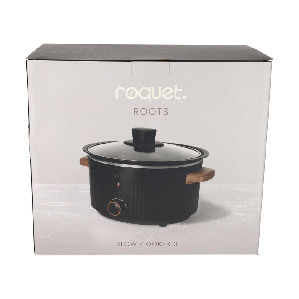Slowcooker 3L Roots Zwart van RØQUET, productfoto 11