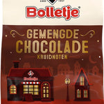 Alt Tag: Bolletje Chocolade Kruidnoten zakken a 250 gram per doos – Bolletje gemengde chocolade kruidnoten uitdeelzak