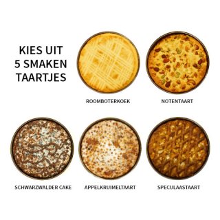 5 smaken taartjes productafbeelding