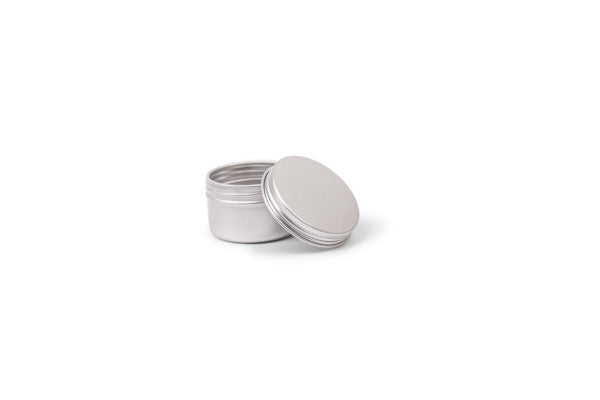 DRA 46.31  Aluminium pot 50 ml – compacte ronde verpakking met schroefdeksel