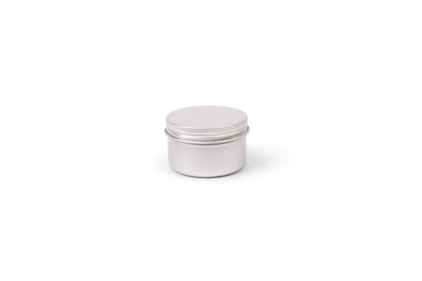 DRA 46.31  Aluminium pot 50 ml – compacte ronde verpakking met schroefdeksel