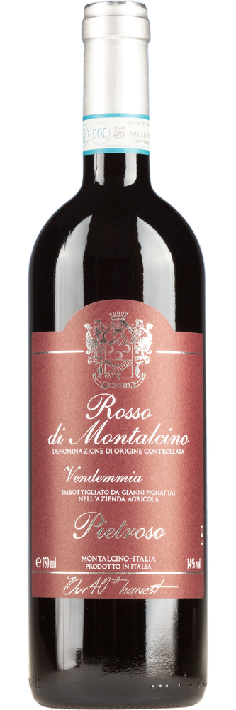 Pietroso Rosso di Montalcino DOC, fles