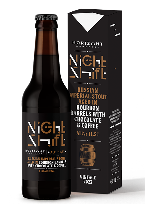 Horizont NS2023Bourbon BA choco & Coffee BA Imp Stout, fles