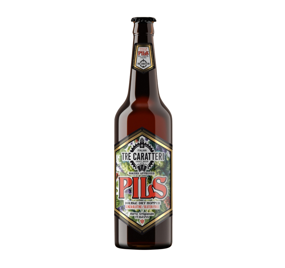 Tre Caratteri Pils Gluten Free, fles