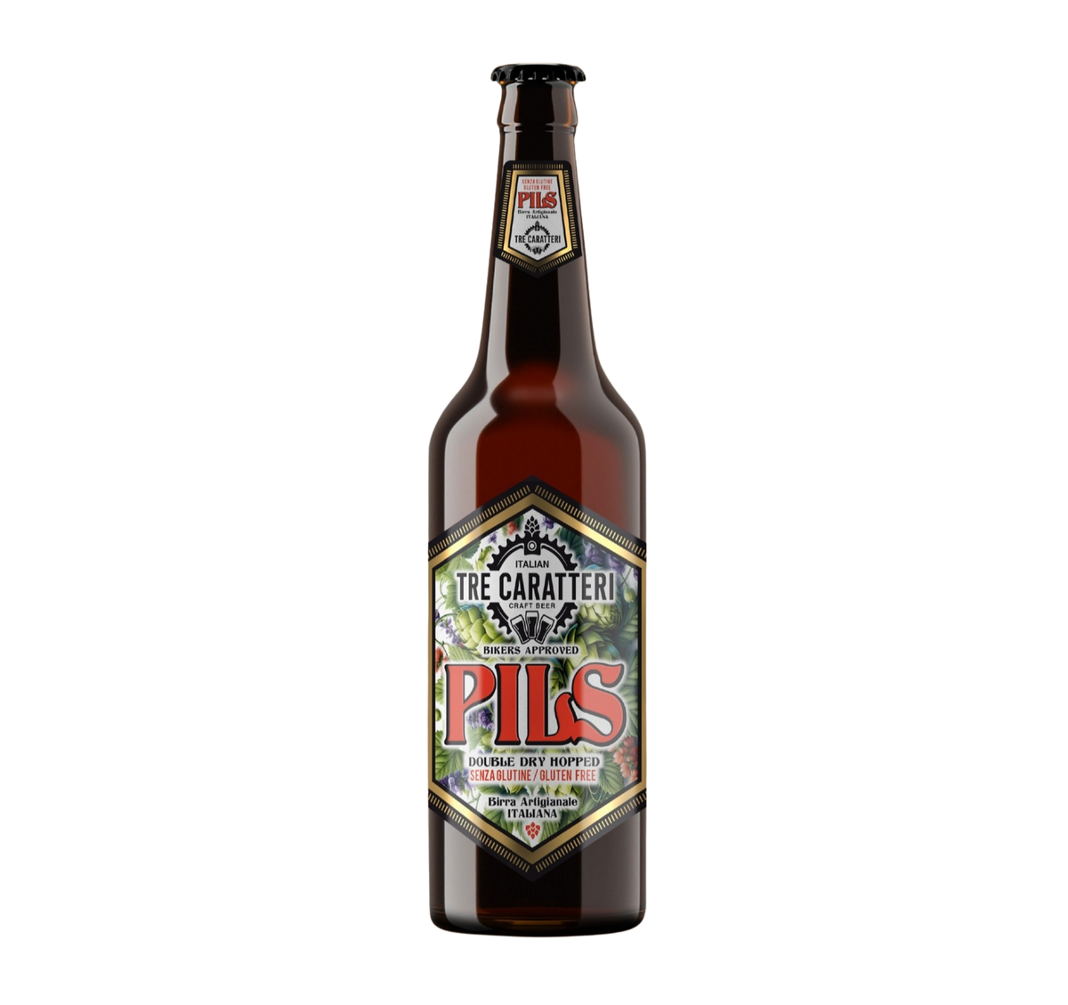 Tre Caratteri Pils Gluten Free, fles