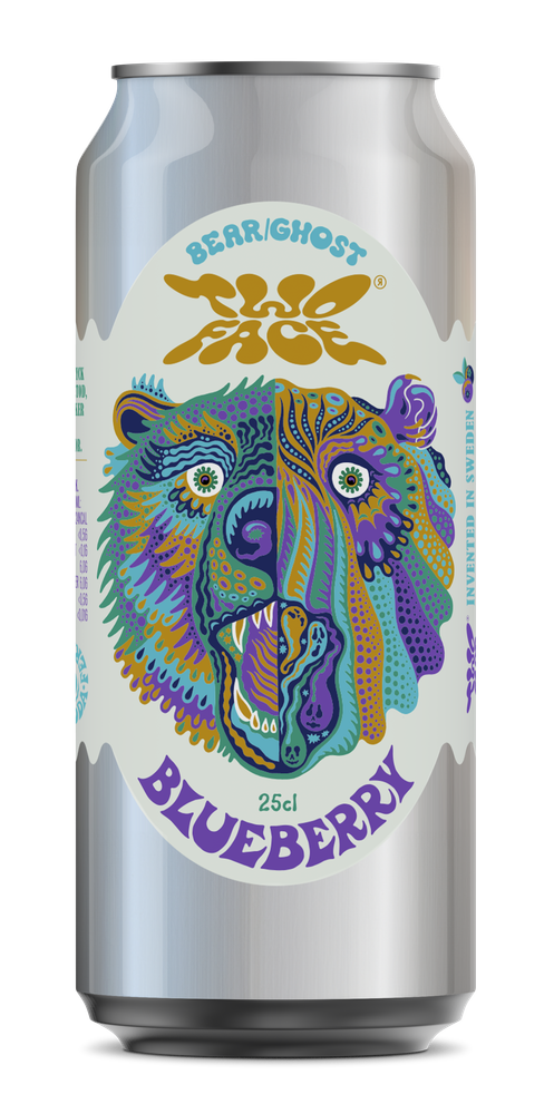Two Face Blueberry Sparkling Tea Non Alc, fles