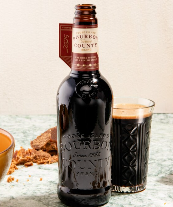 Goose Island Bourbon County Brand Cherries Jubilee Stout (2025), fles