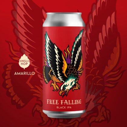 Schwarze Rose Free Falling, fles