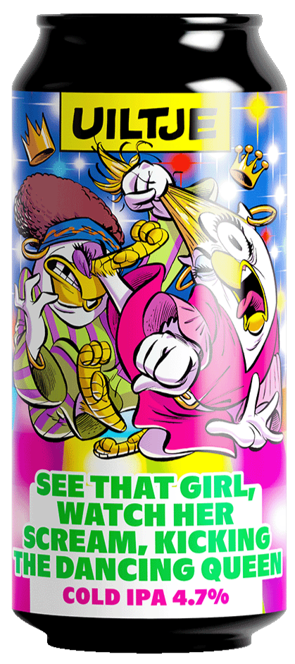 Uiltje SEE THAT GIRL, WATCH HER SCREAM, KICKING THE DANCING QUEEN, fles