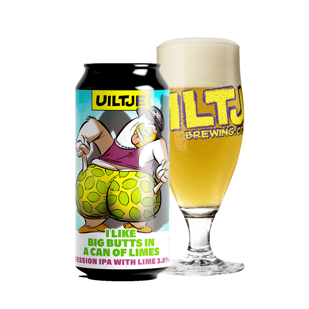 Uiltje I LIKE BIG BUTTS IN A CAN OF LIMES, fles