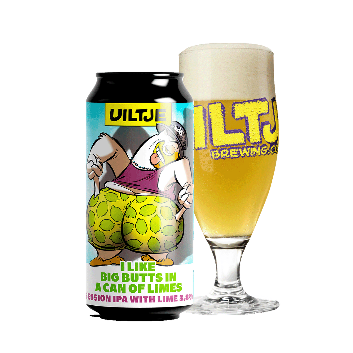 Uiltje I LIKE BIG BUTTS IN A CAN OF LIMES, fles