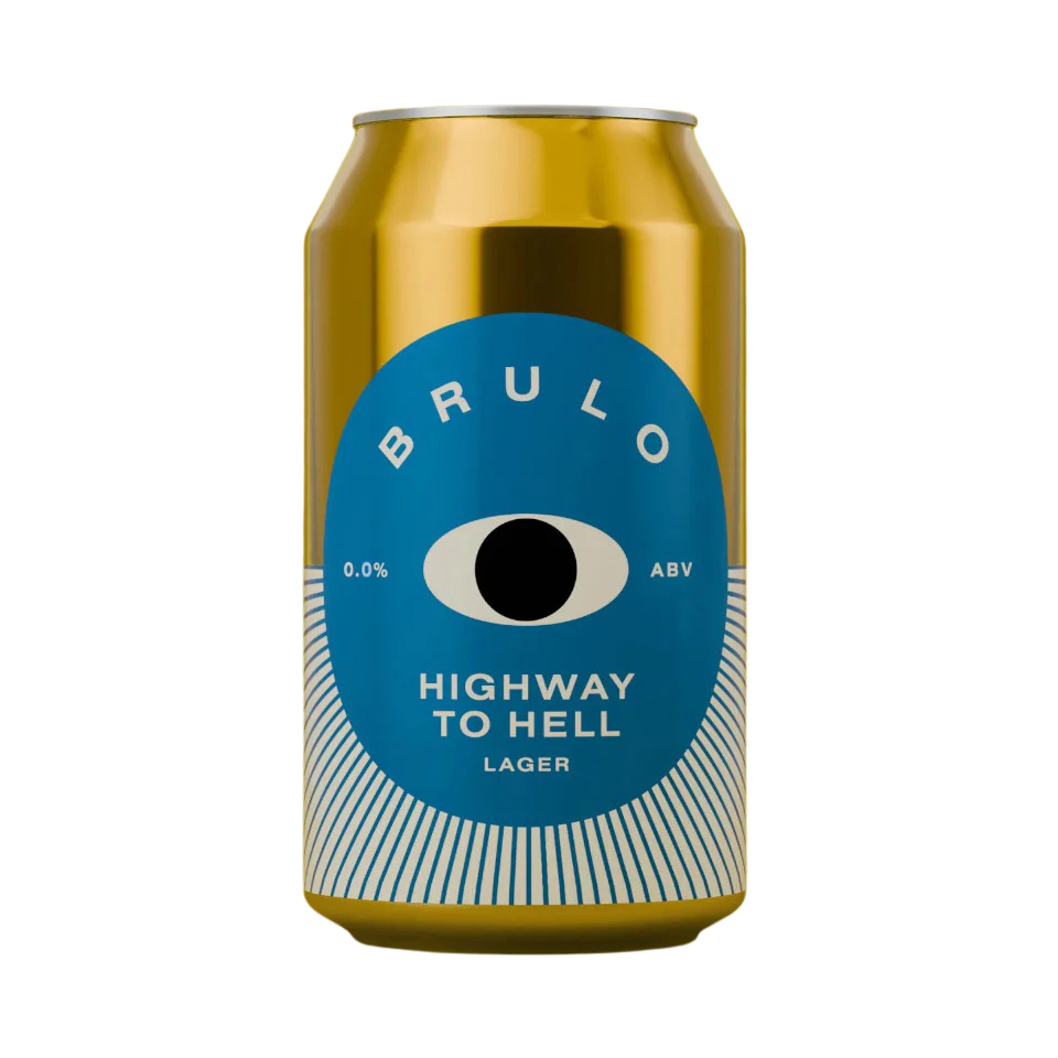 BRULO Highway To Hell Lager (Non Alc), fles