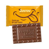 XL chocoladereep met logo van 60 gram in witte flowpack